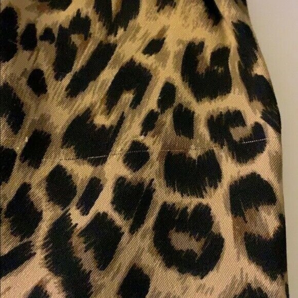 Leslie Stuart Leopard Print Dress size 10 Sleeveless Back Zipper Lined - Picture 7 of 8